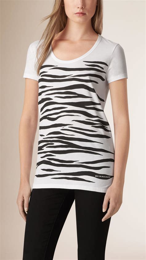 burberry zebra-print shirt